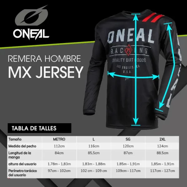 Jersey O´Neal Camiseta Element DIRT BLACK GRAY - Imagen 3